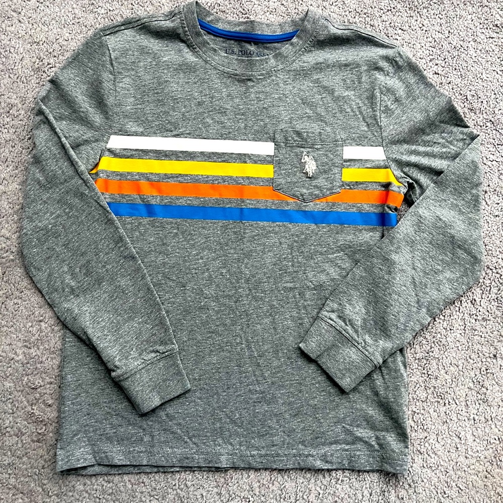 3 for 10!!! Boys U.S. Polo Assn. Long-Sleeve Pocket Tee